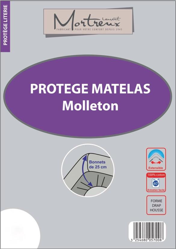 Protège Matelas 140x190 Cm Antonin Molleton Traité Anti-acariens